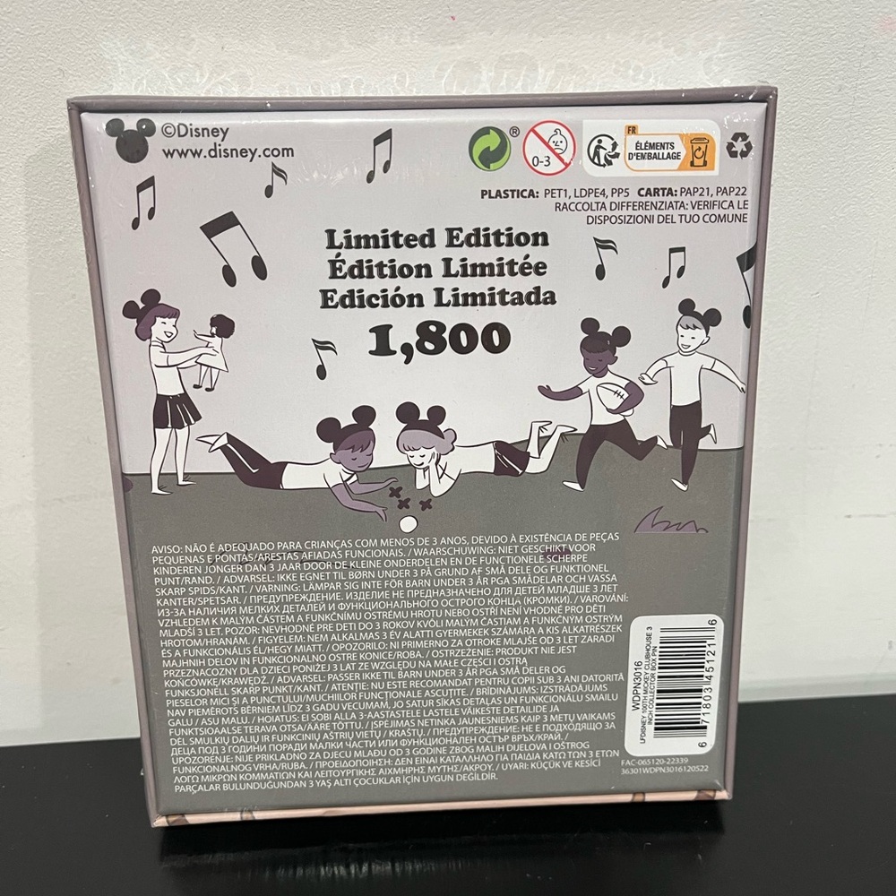 Loungefly Disney 100th Anniversary Mickey Mouse Clubhouse 3" Collector Pin - Picture 3 of 5